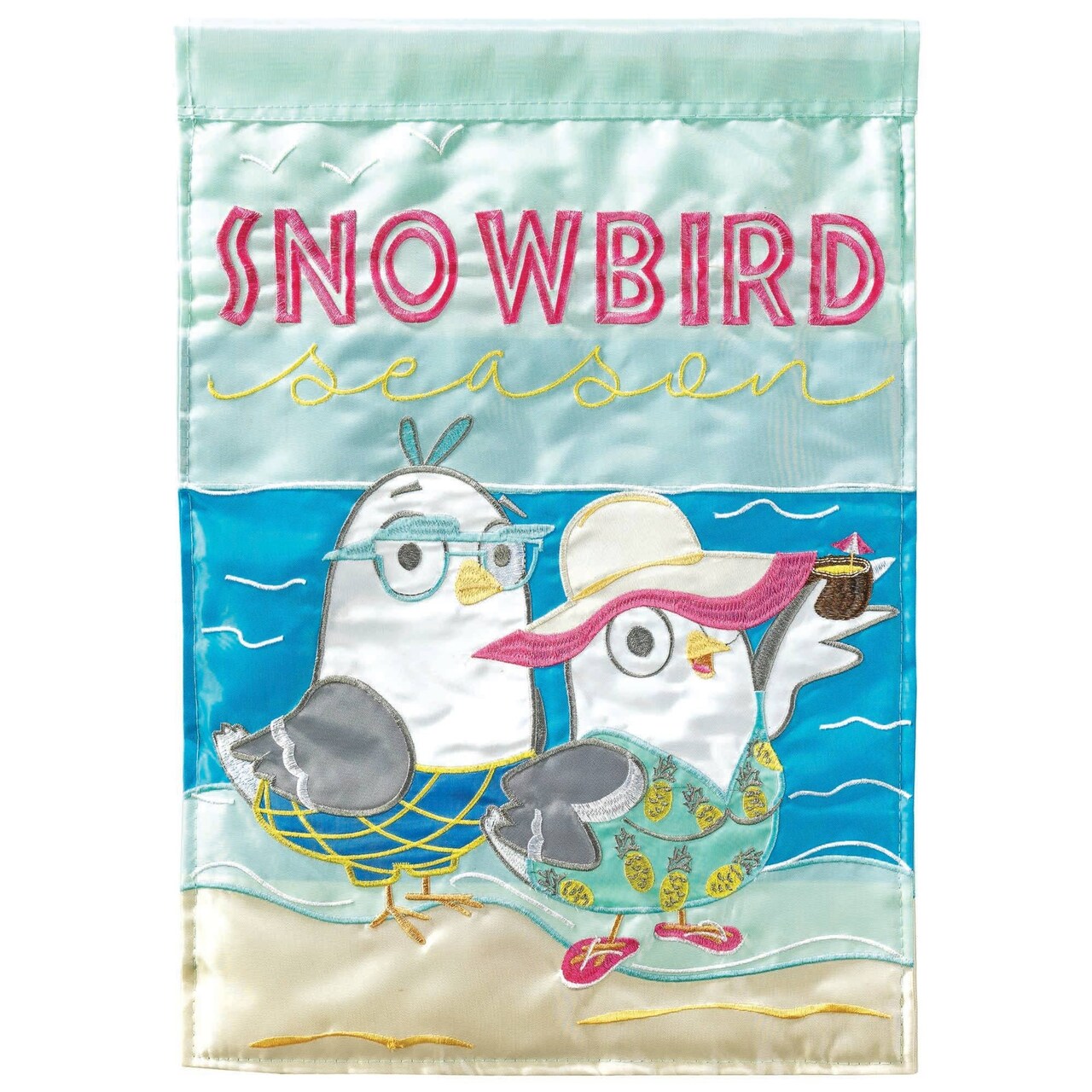 Edge Collections-29" x 42"-Multi-Durable Double-Sided Snowbird Season Flag-1 pcs